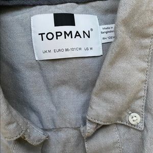 Topman short sleeve collar shirt M